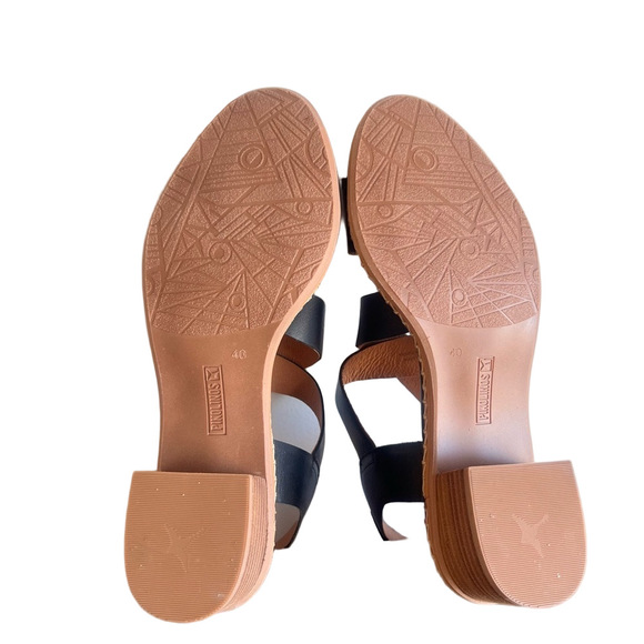 Pikolinos Blane Women's Leather Heeled Sandal Size 40 aka 9 #B1457
